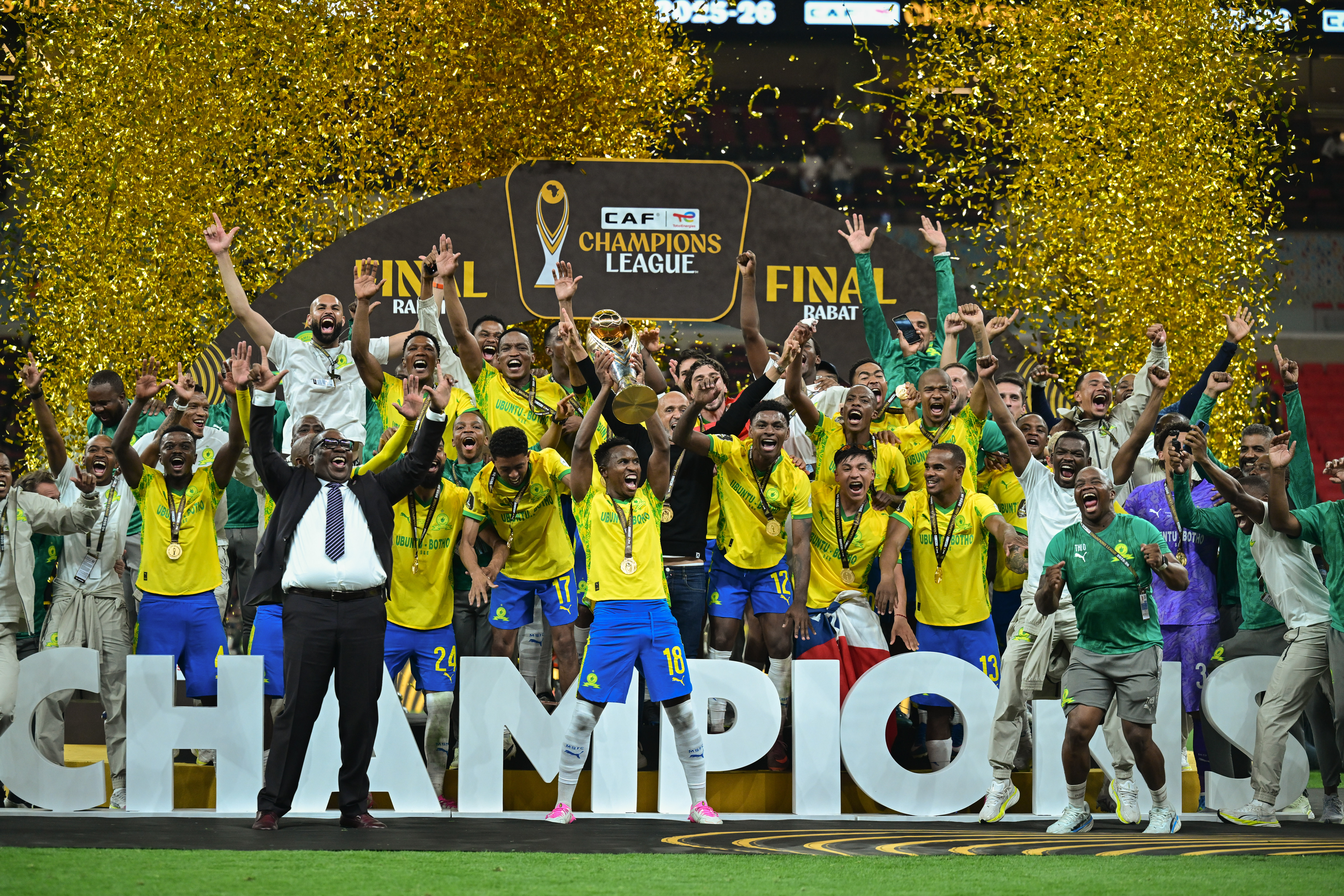 Sundowns hold off FAR Rabat to win second TotalEnergies CAF Champions League title